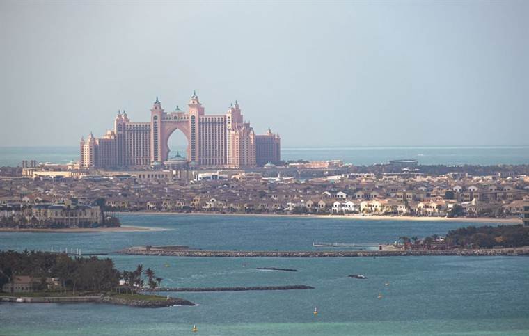 Aerial view of Palm Jumeirah